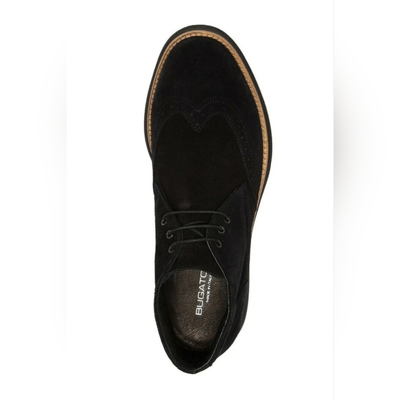 Bugatchi Garda Suede Lace-Up Boot Nero/Dark Black - Picture 4 of 12